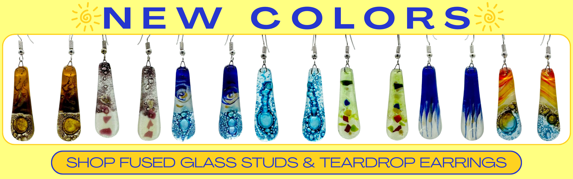 Unique Batik Fair Trade Jewelry / Shop Fused Glass Studs and Dangle Earrings Handmade in Chile
